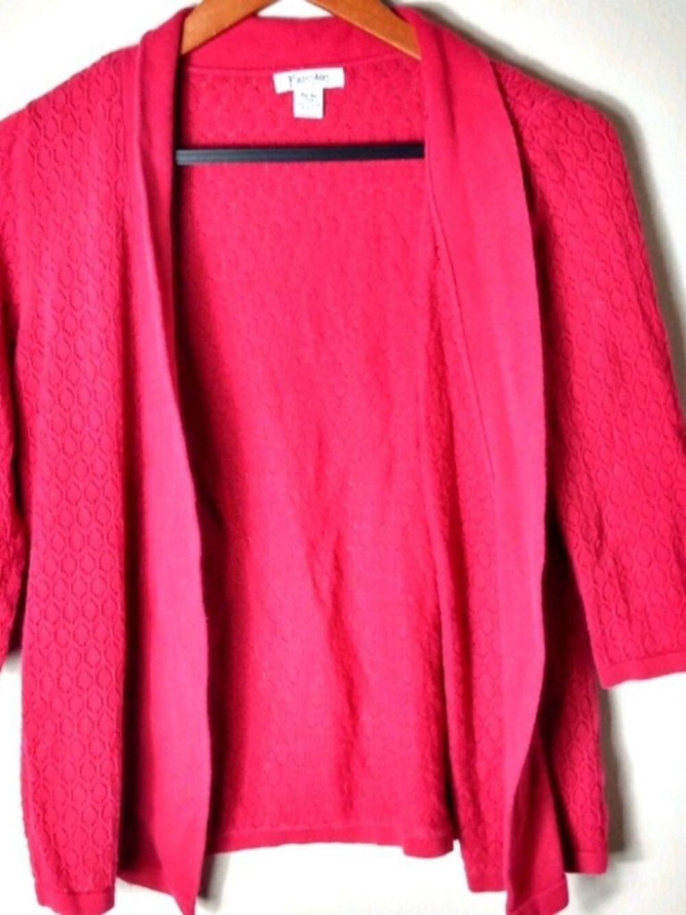 Hampshire Studio Berry Red Cotton Jacket M Petite